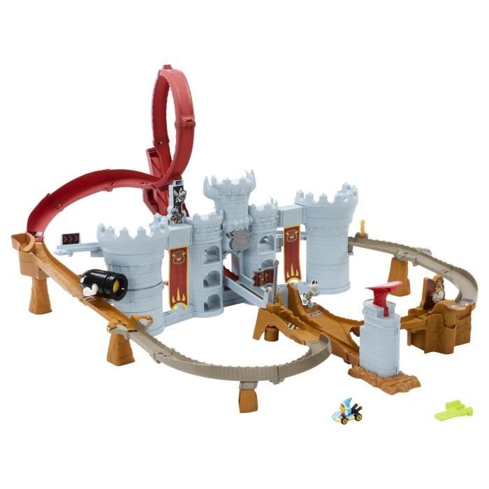 Image secondaire de Hot Wheels - Coffret Mario Kart Château de Bowser - Avec véhicule Kamek - Hot Wheels - JHD24