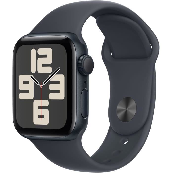 Apple Watch SE GPS - 40 mm - Caja de aluminio medianoche - Correa deportiva medianoche - M/L