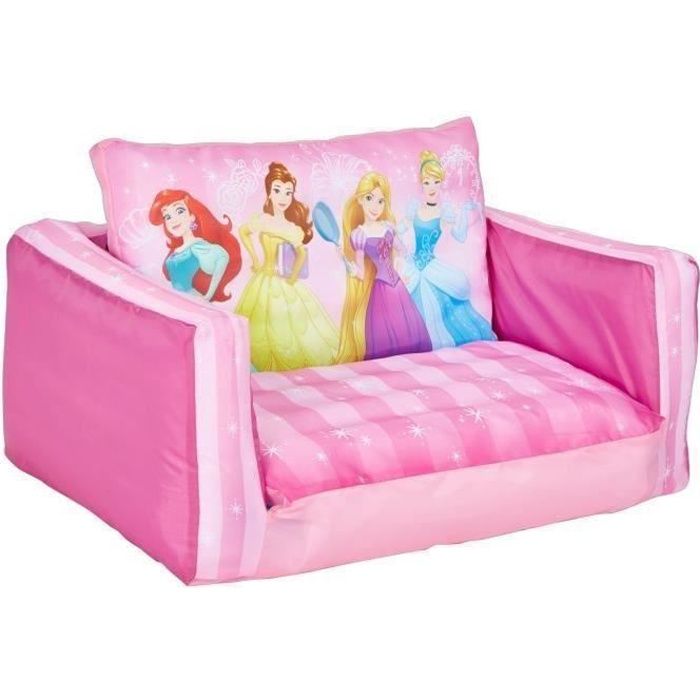 Disney Princesses - Mini canapé convertible - canapé-lit gonflable pour enfants