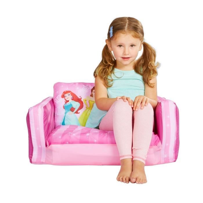 Disney Princesses - Mini canapé convertible - canapé-lit gonflable pour enfants
