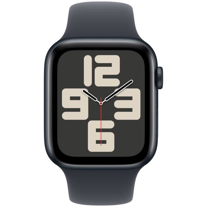 Image secondaire de Apple Watch SE GPS + Cellular - 44mm - Boîtier Midnight Aluminium - Bracelet Midnight Sport Band - S/M