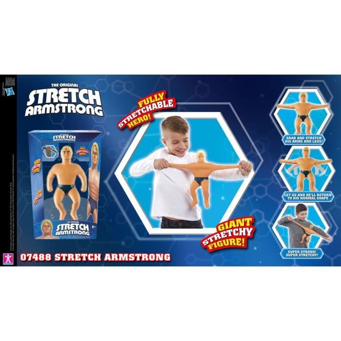 STRETCH ARMSTRONG, Personnage de 25 cm, Personnage étirable, Stretch Armstrong, Jouet pour enfants des 5 ans, TRE03