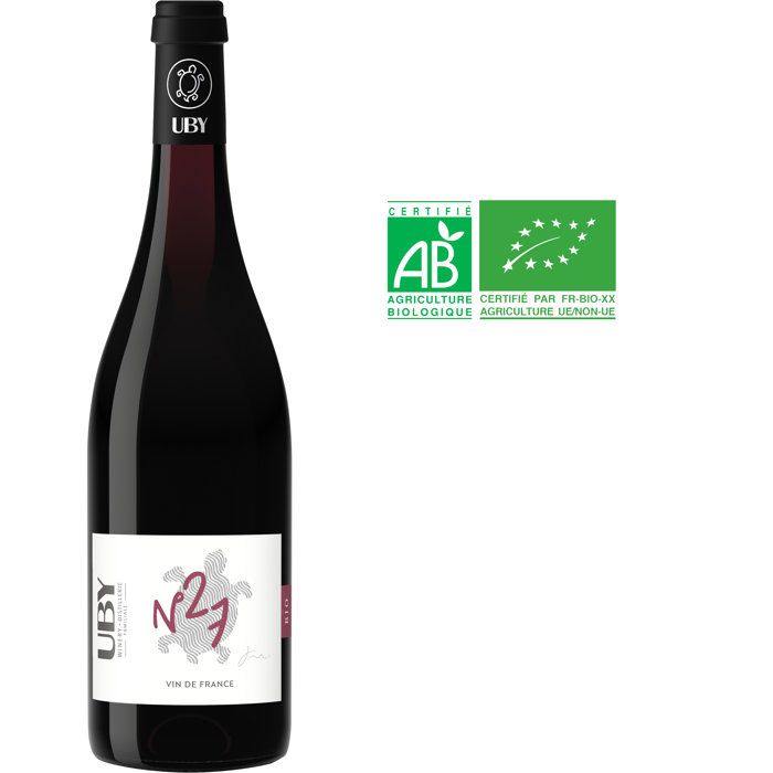 Domaine UBY n�27 Vin de France BYO Cabernet Franc Vin Rouge BIO 2020