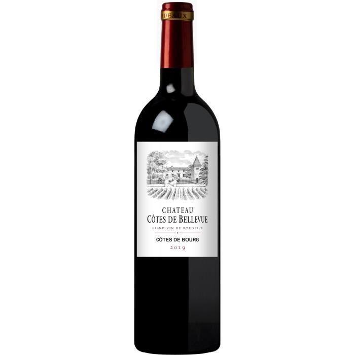 Ch�teau C�tes de Bellevue 2019 C�tes de Bourg - Vin rouge de Bordeaux