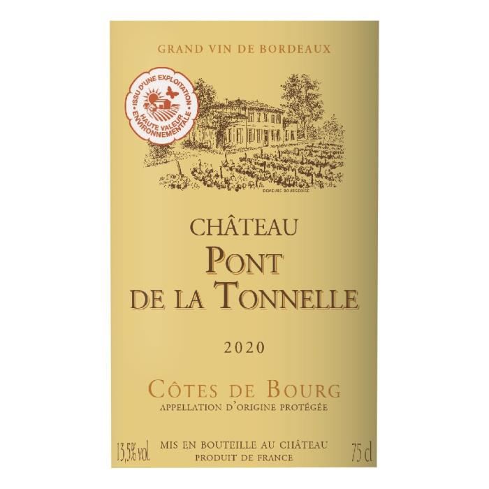 Château Pont de la Tonelle 2019 Côtes de Bourg - Vin rouge de Bordeaux