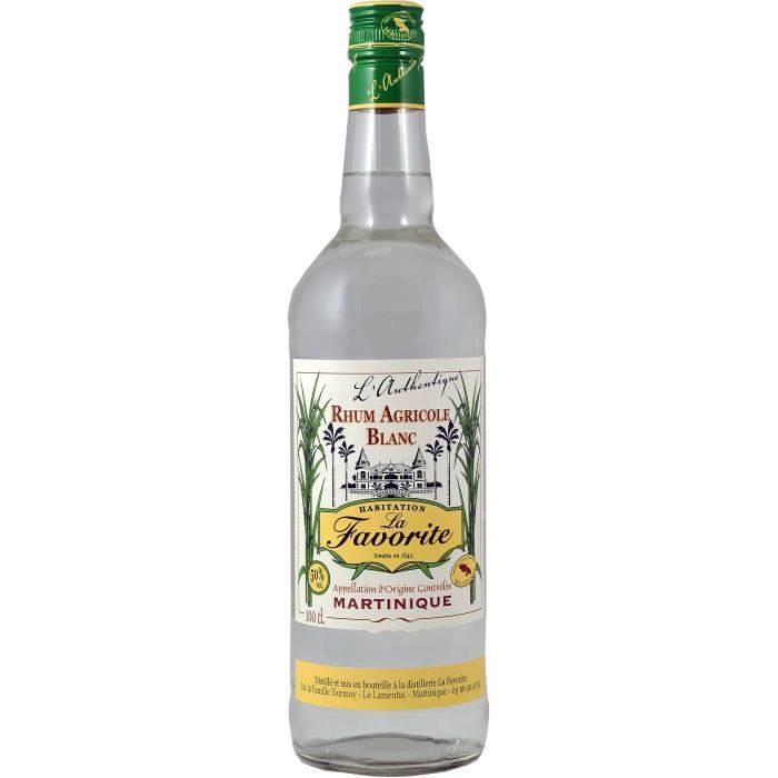 Image secondaire de Rhum Blanc L'authentique 50° 100cl La Favorite