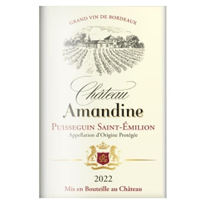 Image secondaire de Château Amandine 2022 - Vin Rouge Puisseguin Saint-Émilion 75 cl