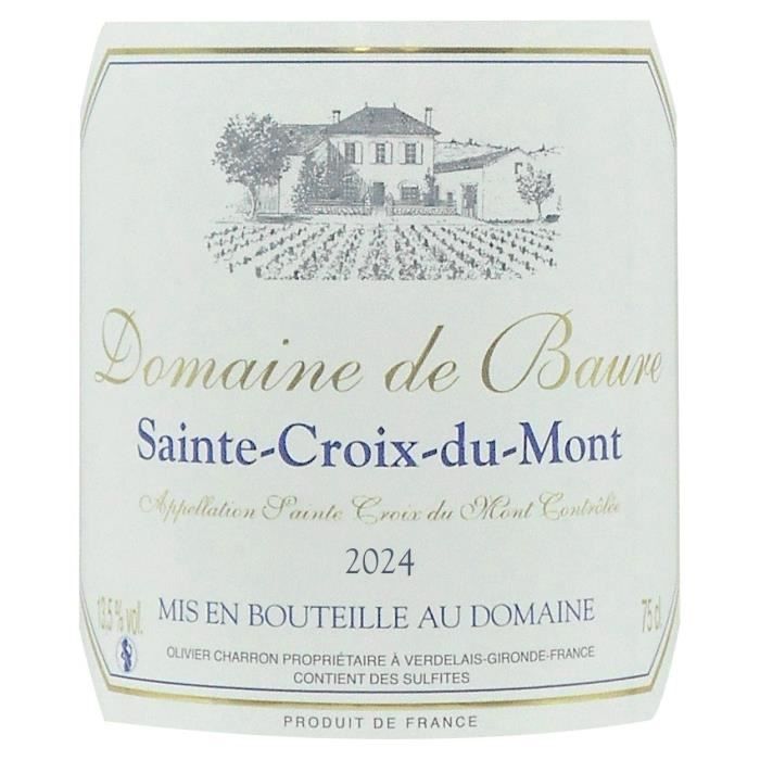 Image secondaire de Domaine de Baure 2024 Sainte-Croix-du-Mont - Vin blanc de Bordeaux
