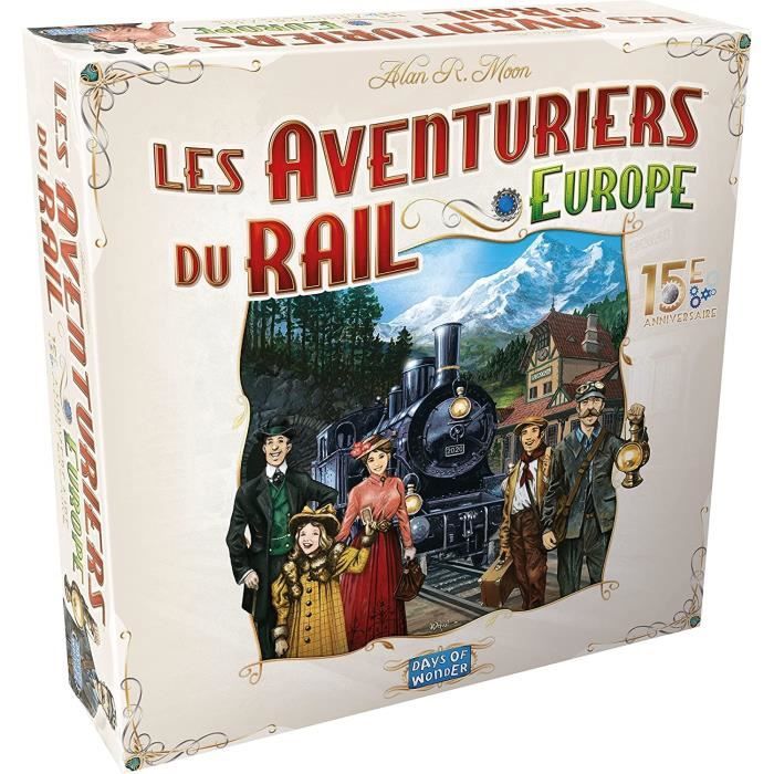 Les Aventuriers Du Rail Europe - Collector's Edition: 15th Anniversary - Asmodee - Gioco Da Tavolo - Gioco Da Tavolo - Gioco Per Famiglie