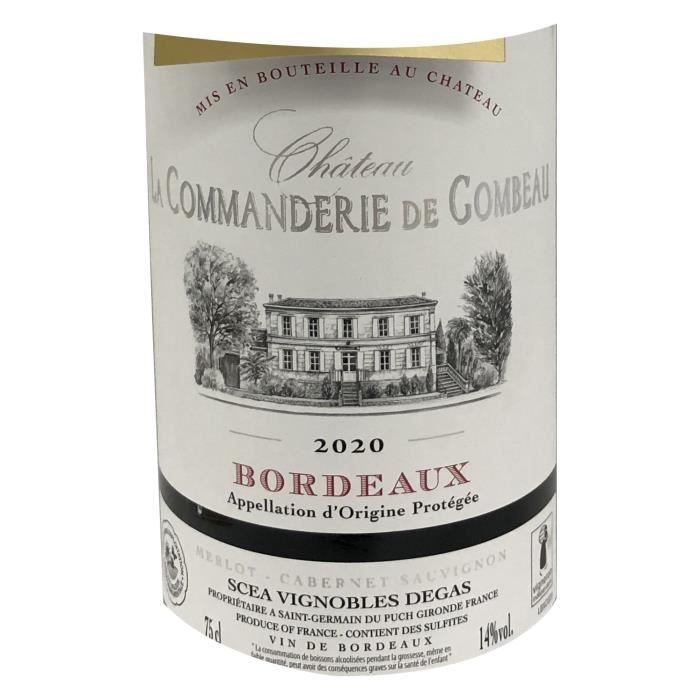 Image secondaire de Château La Commanderie de Gombeau 2020 - Vin Rouge Bordeaux AOP