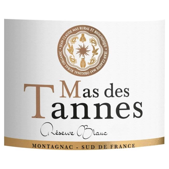 Image secondaire de Mas des Tannes Réserve Blanc 2022 Pays d'Oc - Vin de blanc Languedoc - Bio