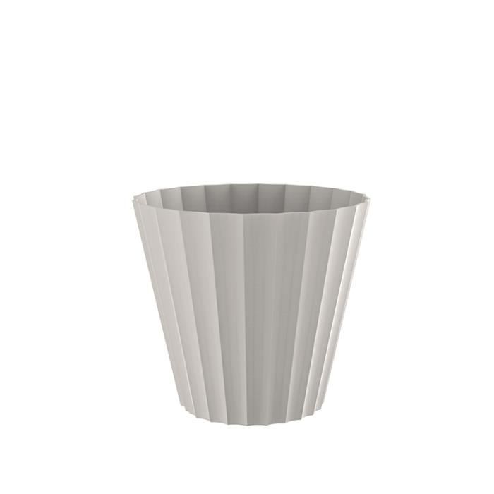 PLASTIKEN Pot Doric Maceta - Ø22 x 20 cm - Ecru