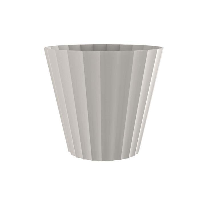 PLASTIKEN Pot Doric Maceta - Ø26 x 23 cm - Ecru