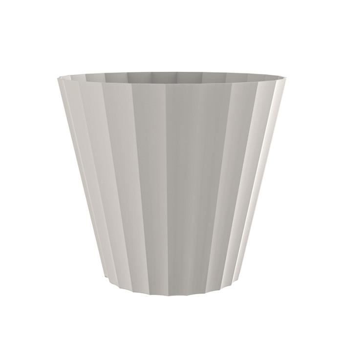 PLASTIKEN Pot Doric Maceta - Ø32 x 29 cm - Ecru