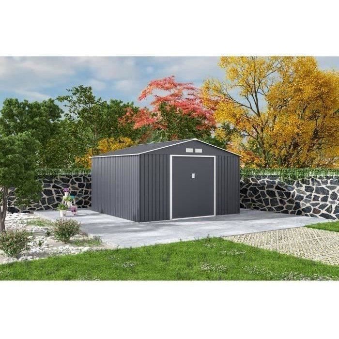 Image secondaire de Abri de jardin en métal JUPITER 10,85 m² avec kit d'ancrage