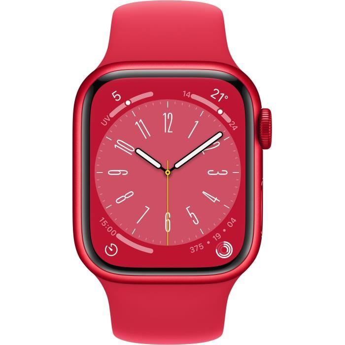 Apple Watch Series 8 GPS - 41mm - Boîtier (PRODUCT)RED Aluminium - Bracelet (PRODUCT)RED Sport Band - Regular