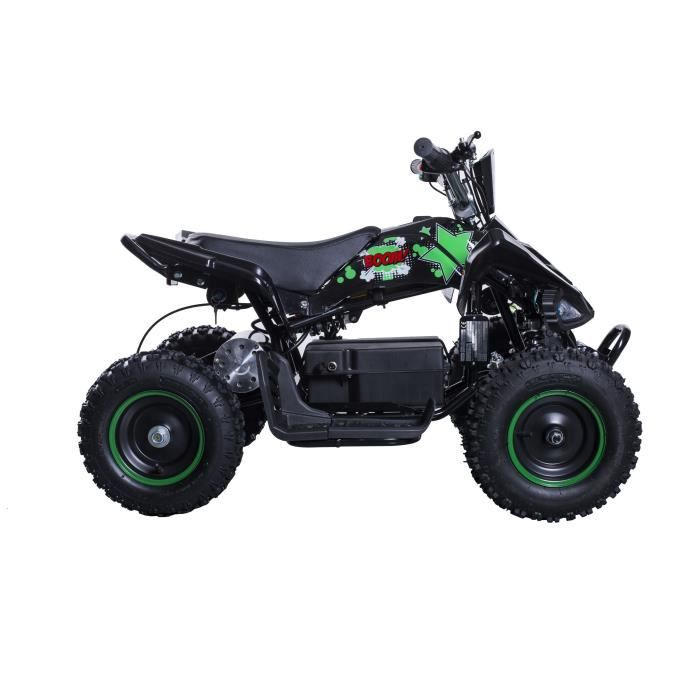 BIKEROAD Raptor Quad Electrique enfant 800W avec LED Vert
