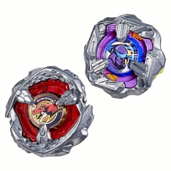 Image secondaire de Beyblade X Dual Pack Beat Tyranno 4-70Q et Knife Shinobi 4-80HN, 2 toupies de compétition a rotation droite authentiques Takara 