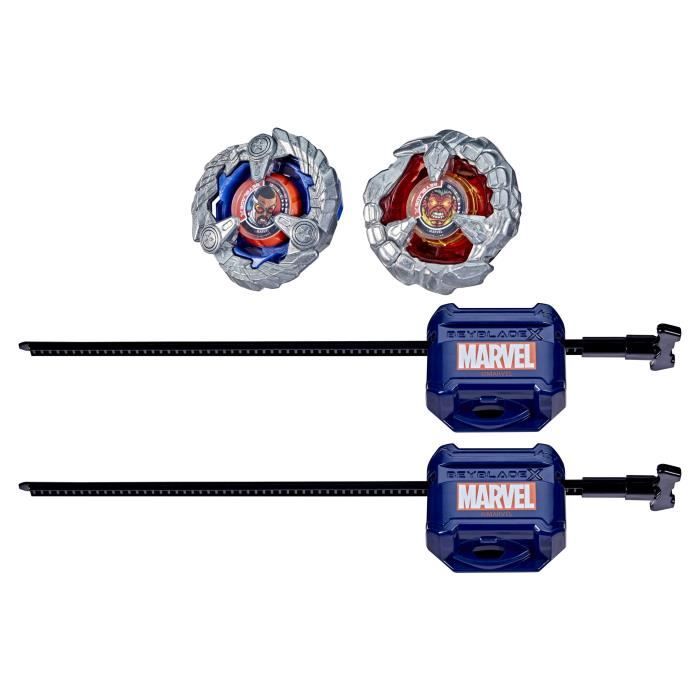 Image secondaire de Beyblade X Multipack Toupie Captain America 4-70GB contre Red Hulk 1-80R, des 8 ans