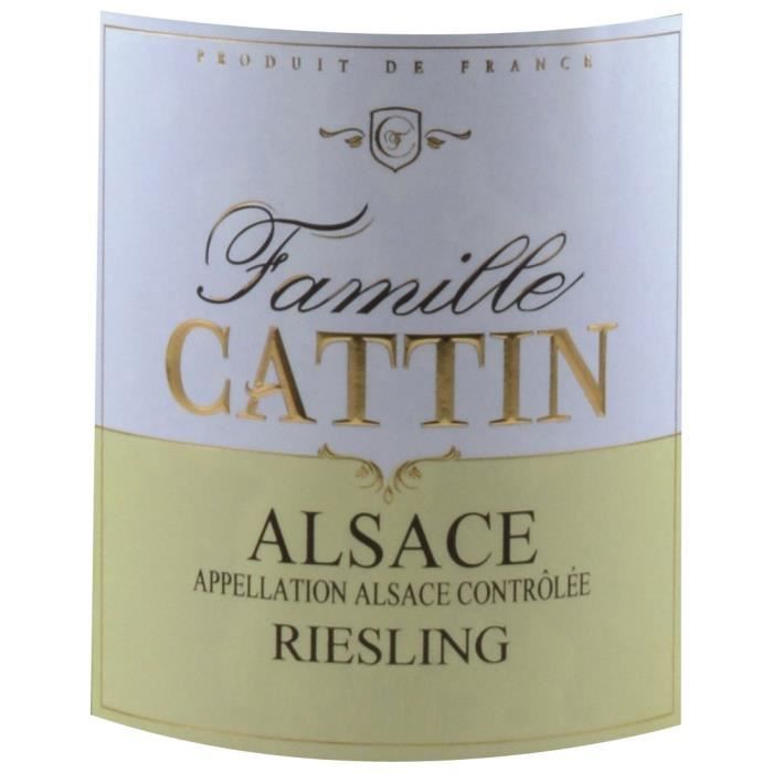 Famille Cattin Riesling 2019 Alsace - Vin blanc d'Alsace
