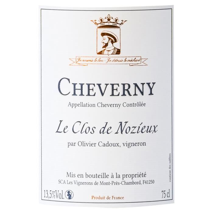Domaine O.Cadoux Le Clos de Nozieux 2020 Cheverny - Vin blanc de la Loire