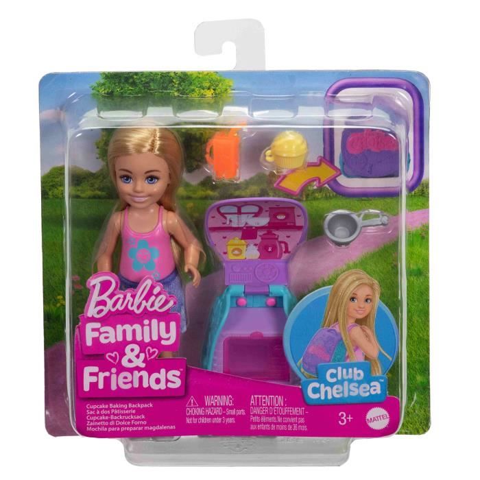 Image secondaire de Barbie-Famille Et Amis-Poupée Chelsea Et Accessoires-Avec Sac a DOS - 3ans +- JBF46