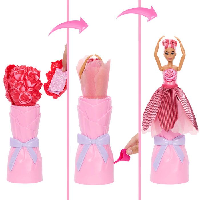 Image secondaire de Poupée Barbie Petal Pop avec Accessoires - Rose Rouge