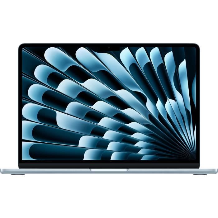 Apple - 13,6 MacBook Air M4 (2025) - RAM 16Go - Stockage 256Go - CPU 10 coeurs - GPU 8 coeurs - Bleu ciel