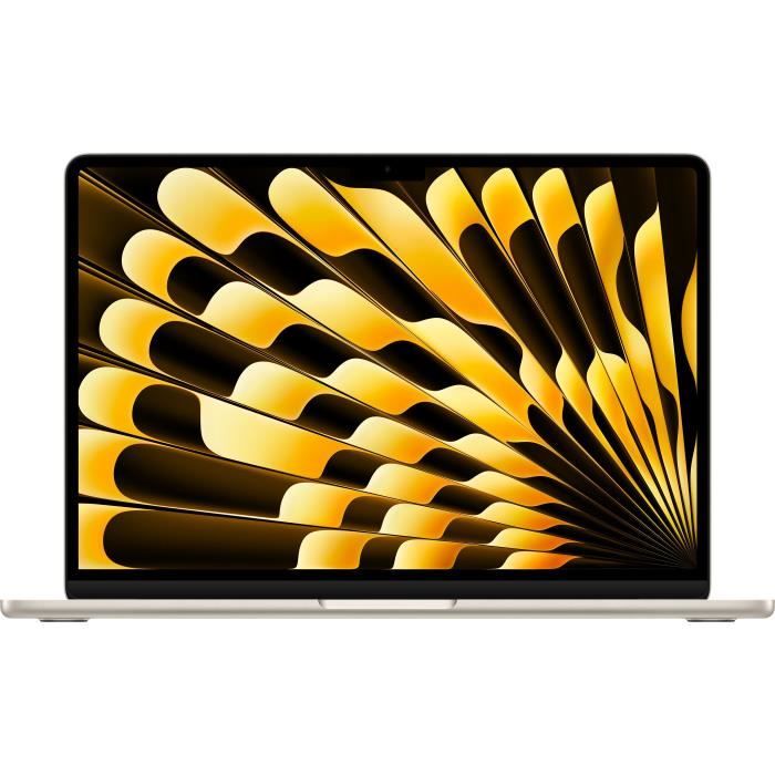 Apple - 13,6 MacBook Air M4 (2025) - RAM 16Go - Stockage 256Go - CPU 10 coeurs - GPU 8 coeurs - Lumiere Stellaire