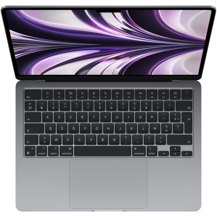 Apple - 13,6 MacBook Air M2 - RAM 8Go - Stockage 512Go - Gris Sidéral - AZERTY
