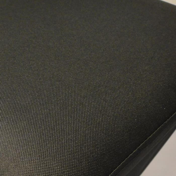 COTTON WOOD Pouf Coffre pliable Oxford - 35 x 35 x 35 cm - Noir