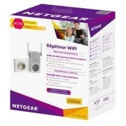 NETGEAR Répéteur WiFi EX3800 AC750, WiFi Booster, Prise de Courant Intégrée, Compatible toutes Box