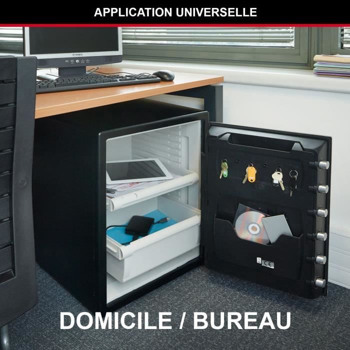 Image secondaire de Coffre-fort Ignifuge et Étanche XXL 56,6L avec Combinaison Électronique