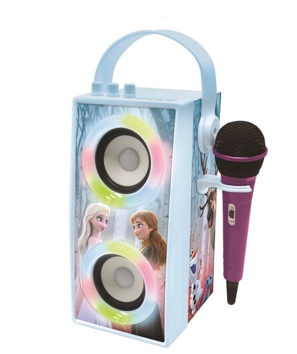 THE SNOW QUEEN Altoparlante Bluetooth portatile alla moda con microfono ed effetti di luce LEXIBOOK