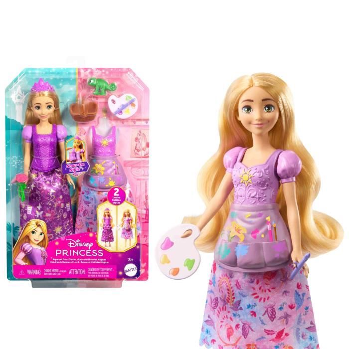 Princesses Disney-Poupée Raiponce Pique-Nique Et Art-Coffret - 3 ans+- JBG09