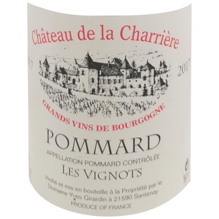 Château de la Charriere 2019 Pommard Cuvée Vignots - Vin rouge de Bourgogne