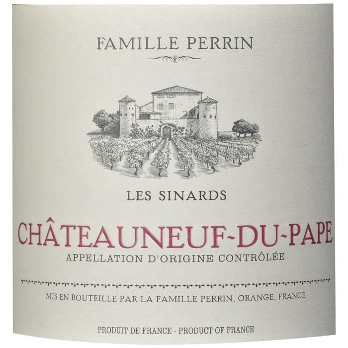 Famille Perrin Les Sinards 2020 Châteauneuf du Pape - Vin rouge des Côtes du Rhône