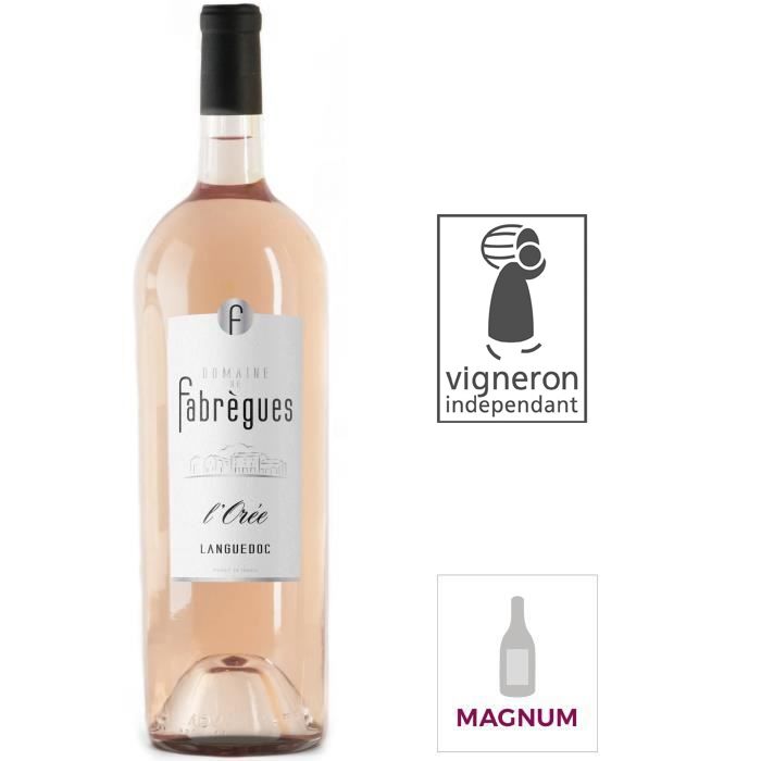 Magnum Domaine de Fabregues L'Or�e Languedoc - Vin ros� de Languedoc 2023