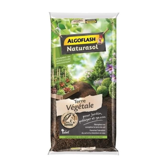 Image secondaire de Terre Végétale Enrichie 40L - ALGOFLASH NATURASOL