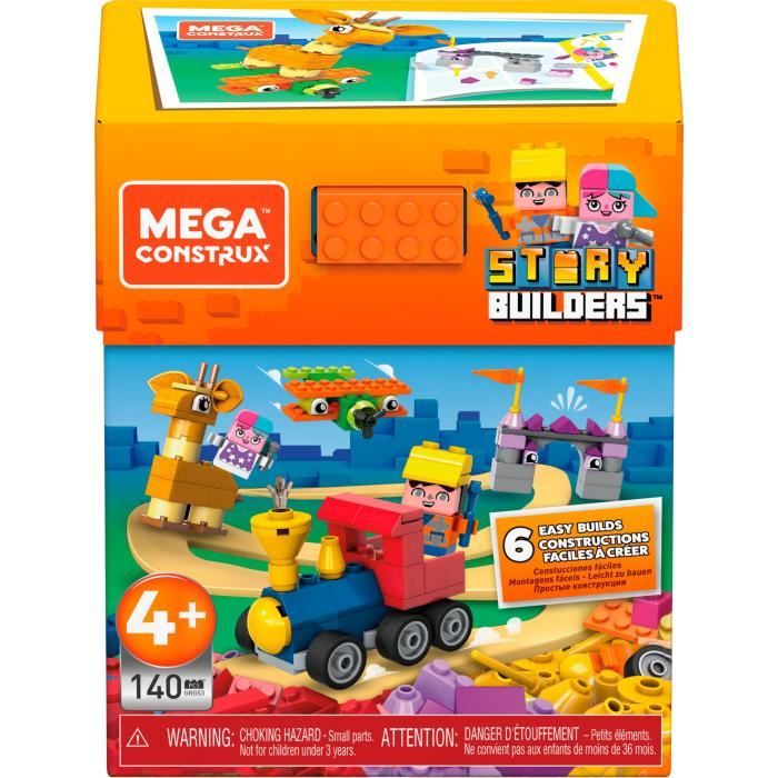 MEGA CONSTRUX Story Builders Mega Storybox - 140 blocs - 4 ans et +