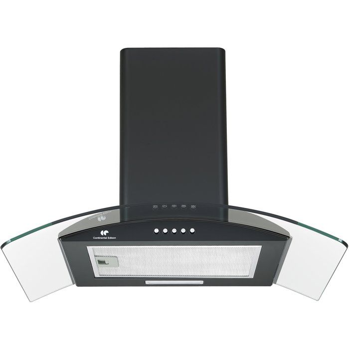 Image secondaire de Hotte Décorative 60 cm Continental Edison - Noir et Verre