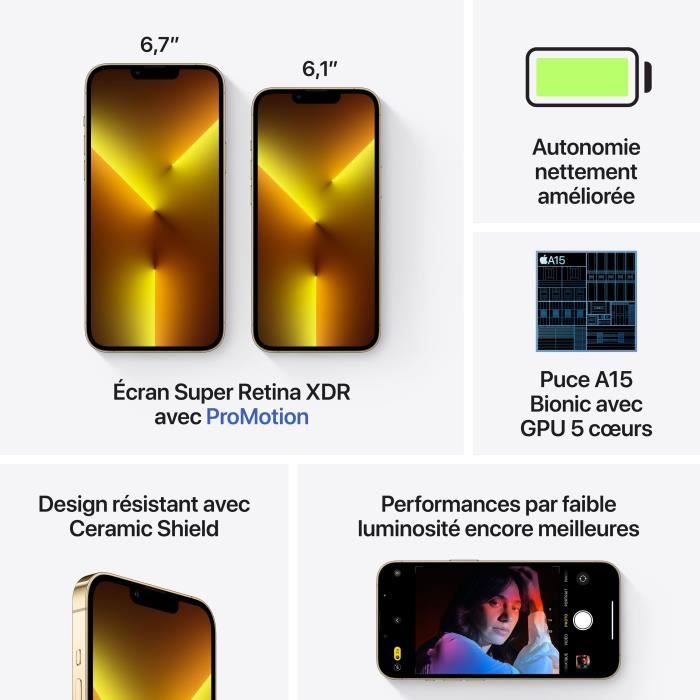 APPLE iPhone 13 Pro Max 128Go Gold
