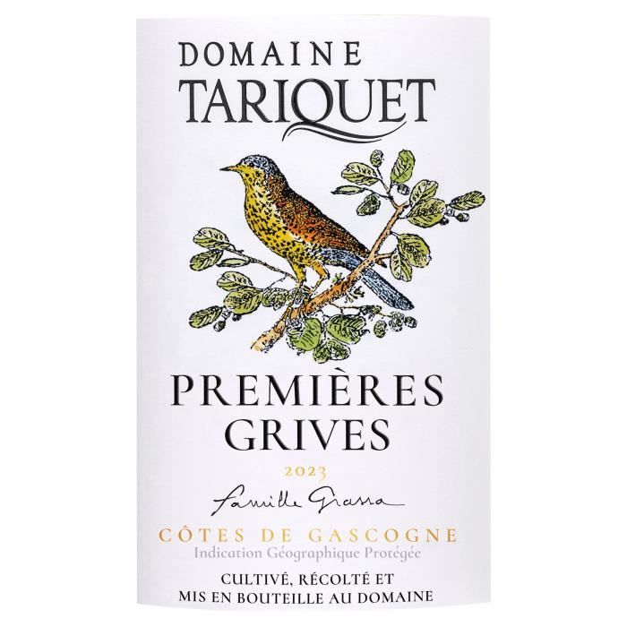 Image secondaire de Magnum Domaine Tariquet Premieres Grives 2023 Côtes de Gascogne - Vin blanc du Sud Ouest