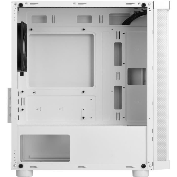 Boitier PC Sans Alimentation - ABKONCORE - C450M - Mini tour - Format Micro-ATX - Blanc (ABKO-C-450M-G-WH)