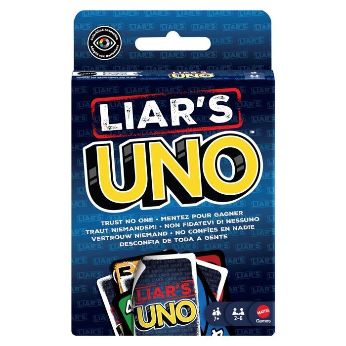 UNO Liar's - Jeu de cartes bluff et stratégie pour toute la famille
