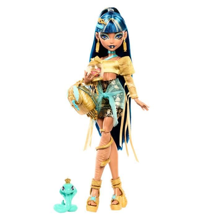 Monster High-Cleo de Nile-Poupée avec animal et accessoires HXH74