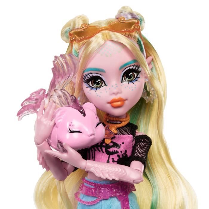 Image secondaire de Monster High-Poupée Lagoona Blue-Poupée avec animal et accessoires HXH75