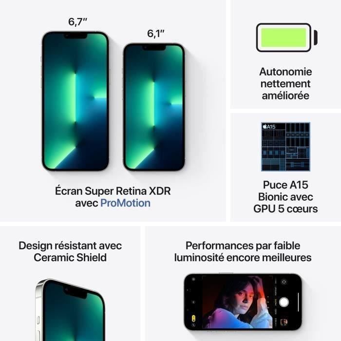 APPLE iPhone 13 Pro 128GB Silver- sans kit piéton