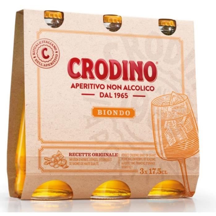 Crodino - Ap�ritif sans alcool - 3 x 17,5 cl