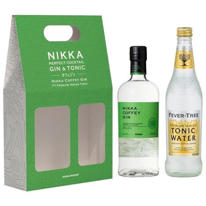 Coffret Gin Tonic Nikka Coffey Gin 47,0% Vol. 70 cl + Fever Tree Tonic Water 50 cl